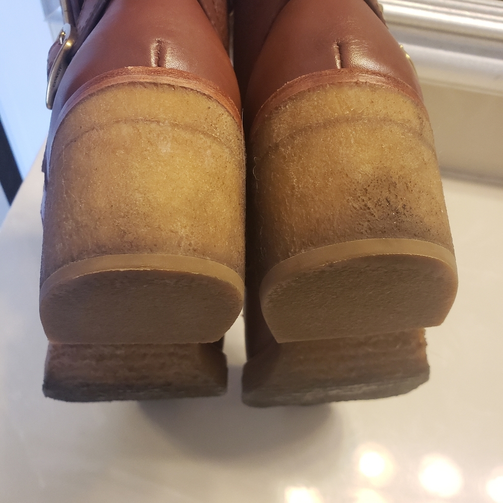Coach Preston Leather and Sherling Booties 9.5 - Picture 7 of 16